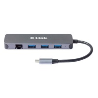 D-Link DUB-2334 USB-C Hub with Gigabit Ethernet and 3x USB3.0