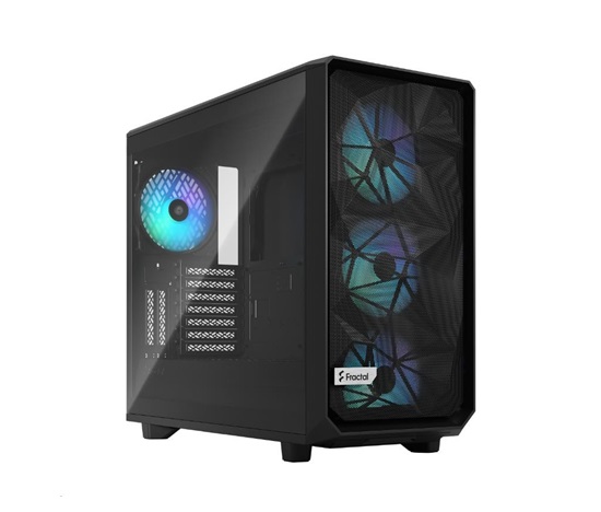 FRACTAL DESIGN skříň Meshify 2 RGB Black TG Light Tint, USB 3.1 Type-C, 2x USB 3.0, bez zdroje, E-ATX