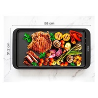 Orava Grillchef-5 elektrický stolní gril, 2000 W, 2 grilovací plochy, 60 až 220 °C, miska na okapávání