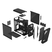 FRACTAL DESIGN skříň Torrent Compact Black TG Dark Tint, USB 3.1 Type-C, 2x USB 3.0, bez zdroje, E-ATX