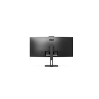 AOC MT VA LCD WLED 34" CU34V5CW/BK - VA panel, 3440x1440, HDMI, DP, USB, USB-C, nast. vyska, repro, webcam, zakriven
