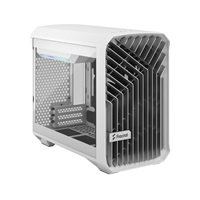 FRACTAL DESIGN skříň Torrent Nano White TG Clear Tint, USB 3.1 Type-C, 2x USB 3.0, bez zdroje, mITX