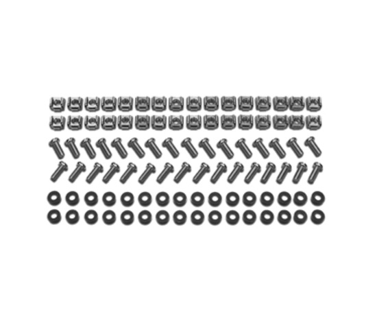APC EasyRack M6 Hardware Kit, 32sets of M6 cage nuts, nylon washers,slot/phillips screws