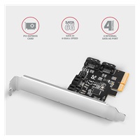AXAGON PCES-SA4X4, PCIe radič - 4x interný SATA 6G port, ASM1164, SP & LP