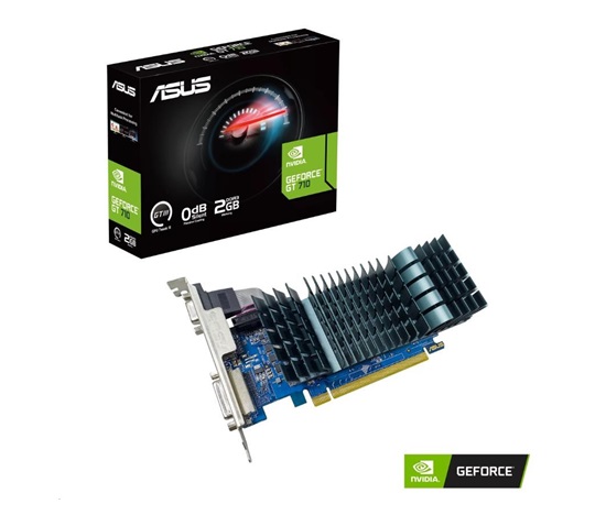 ASUS VGA NVIDIA GeForce GT 710 EVO 2G, 2G DDR3, 1xHDMI, 1xVGA, 1xDVI