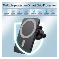 1stCOOL bezdrátová QI nabíječka 15W, magnetická, do auta, MagSafe kompatibilní, černá