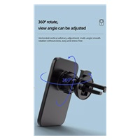 1stCOOL bezdrátová QI nabíječka 15W, magnetická, do auta, MagSafe kompatibilní, černá