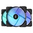 FRACTAL DESIGN ventilátor Aspect 14 RGB Black Frame 3-pack, 140mm