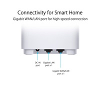 ASUS ZenWiFi XD5 1-pack Wireless AX3000 Dual-band Mesh WiFi 6 System, white