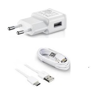 Sieťová nabíjačka Samsung EP-TA20EBE + EP-DG950CBE, USB-C, biela - bulk