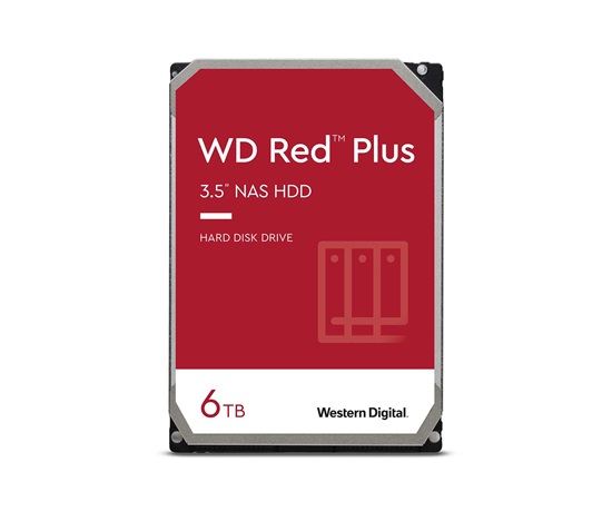 WD RED PLUS NAS WD60EFPX 6TB SATAIII/600 256MB cache 180MB/s CMR