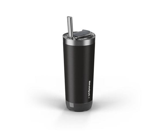 HidrateSpark Pro Tumbler – Chytrá hydratační lahev, 592 ml, černá