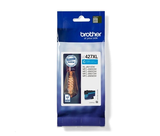 BROTHER INK LC-427XLC - cca 5000 stran, pro MFC-5955 6955 6957 6959 J6010