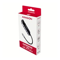 AXAGON HMC-6H4A, USB 3.2 Gen 1 hub, porty 4x USB-A, HDMI 4k/30Hz, PD 100W, kábel USB-C 20cm