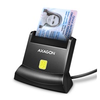 AXAGON CRE-SM4N, USB-A StandReader čítačka kontaktných kariet ID card (eID klient), kábel 1,3 m