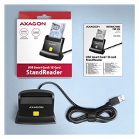 AXAGON CRE-SM4N, USB-A StandReader čítačka kontaktných kariet ID card (eID klient), kábel 1,3 m