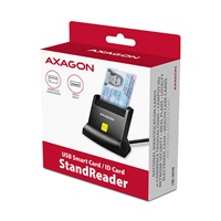 AXAGON CRE-SM4N, USB-A StandReader čítačka kontaktných kariet ID card (eID klient), kábel 1,3 m