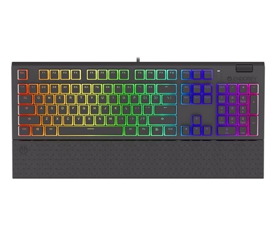 Endorfy herní klávesnice Omnis Pudd.Kaihl BL RGB /USB/ blue switch / drátová / mechanická / US layout / černá RGB