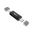 C-TECH čtečka karet UCR-02-AL, USB 3.0 TYPE A/ TYPE C, SD/micro SD