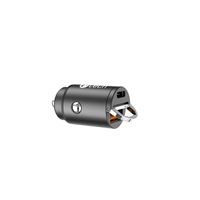 C-TECH nabíječka USB do auta UCC-02, 1x Type C + 1 x Type A, 30W
