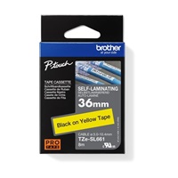 BROTHER TZESL661 - kazeta TZ šířky 36mm, lamino TZE-SL661, žlutá/černé písmo