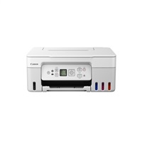 Canon PIXMA Tiskárna bílá G3470 WHITE (doplnitelné zásobníky inkoustu) - MF (tisk,kopírka,sken), USB, Wi-Fi - A4/11min.
