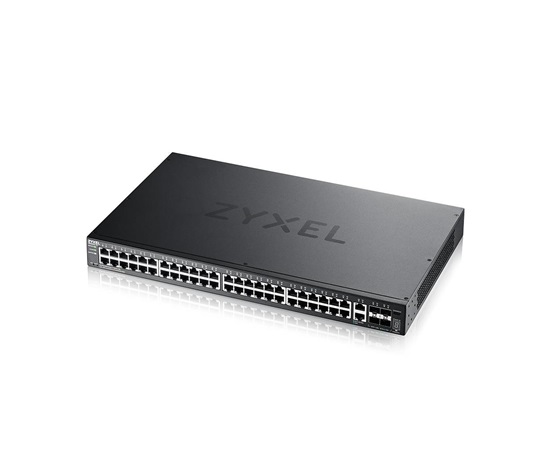 Zyxel XGS2220-54, L3 Access Switch, 48x1G RJ45 2x10mG RJ45, 4x10G SFP+ Uplink, incl. 1 yr NebulaFlex Pro