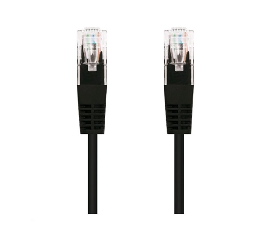 C-TECH kabel patchcord Cat5e, UTP, černý, 0,25m