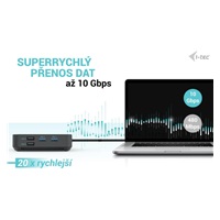 i-tec USB-C HDMI + Dual DP Docking Station + Power Delivery 100 W