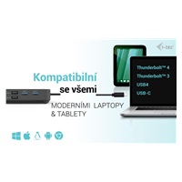 i-tec USB-C HDMI + Dual DP Docking Station + PD 100 W + Universal Charger 112 W