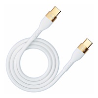 3mk datový kabel - Hyper Silicone Cable C to C 2m 100W, bílá