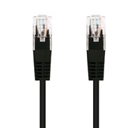 C-TECH kabel patchcord Cat5e, UTP, černý, 5m