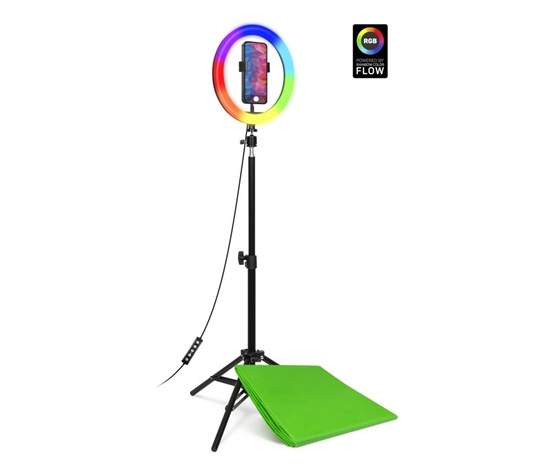 CONNECT IT Streaming Box Selfie10Ring kruhové 10" RGB LED světlo