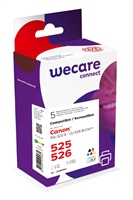WECARE ARMOR kazeta pre CANON iP 4850 Set black/black+C+M+Y+K (PGI-525+CLI-526B/C/M/Y) 1x20ml/ 4x10,5ml