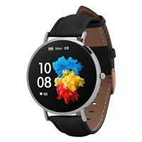 Garett Smartwatch Verona stříbrná, černý řemínek