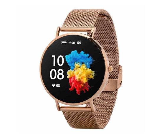 Garett Smartwatch Verona zlatá, ocel