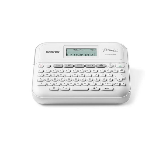 BROTHER tiskárna štítků PT-D410VP - 18mm, pásky TZe USB, stolní model, kufr, adaptér v ceně