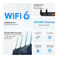 TP-Link Archer AX55 Pro OneMesh/EasyMesh WiFi6 router(AX3000,2,4GHz/5GHz,3xGbELAN,1x2,5GbELAN/WAN,1xGbELAN/WAN,1xUSB3.0)