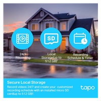 TP-Link Tapo C500 venkovní kamera, (5MP, PTZ, Full HD 1080p, WiFi, IR 30m)