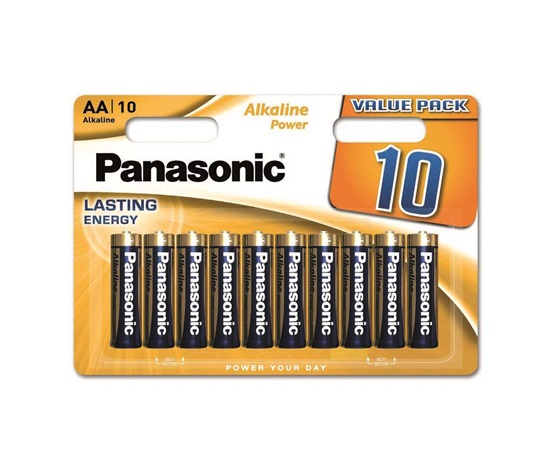 PANASONIC Alkalické baterie Alkaline Power LR6APB/10BW AA 1,5V (Blistr 10ks)