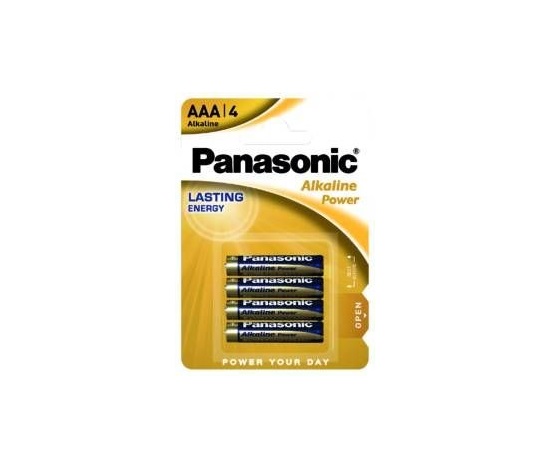 PANASONIC Alkalické baterie Alkaline Power LR03APB/4BP AAA 1,5V (Blistr 4ks)