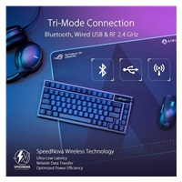 ASUS klávesnice ROG AZOTH, mechanická, Bluetooth, US, černá