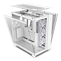 NZXT skříň H9 Elite dvoukomorová ATX / 3xRGB 120 mm / 1x 120mm fan / prosklená / RGB&fan controler / bílá