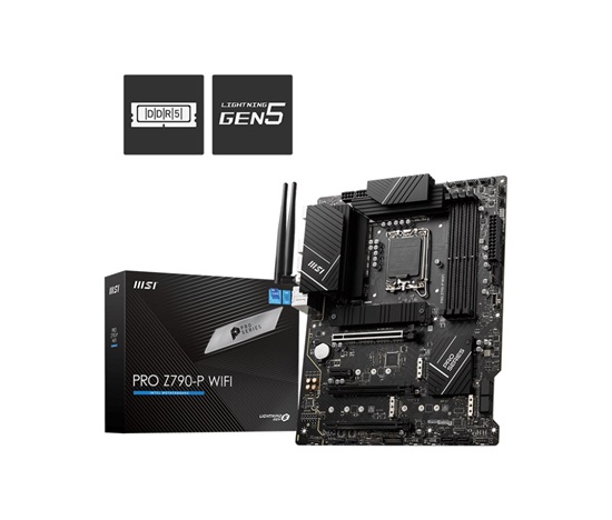 MSI MB Sc LGA1700 PRO Z790-P WIFI, Intel Z790, 4xDDR5, 1xDP, 1xHDMI, WI-FI
