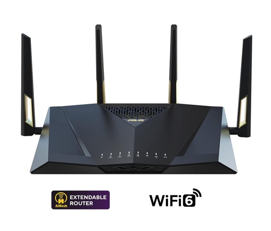 ASUS RT-AX88U Pro (AX6000) WiFi 6 Extendable Router, AiMesh, 4G/5G Mobile Tethering