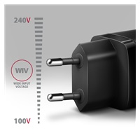 AXAGON ACU-PQ30, Sil nabíjačka do siete 30W, 2x port (USB-A + USB-C), PD3.0/PPS/QC4+/SFC/AFC/Apple, čierna