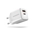 AXAGON ACU-PQ30W Sil nabíjačka 30W, 2x port (USB-A + USB-C), PD3.0/PPS/QC4+/SFC/AFC/Apple, biela