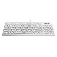 GENIUS klávesnice Slimstar Q200 White/ Drátová/ USB/ bílá/ retro design/ CZ+SK layout