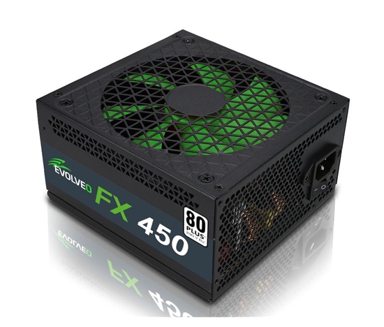 EVOLVEO FX 450, zdroj 450W ATX, 14cm, tichý, 80+, bulk