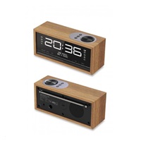 CARNEO C100, rádio DAB+, FM, BT, budík, OLED, wood